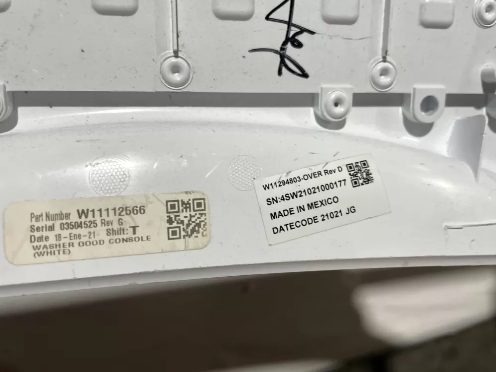 Whirlpool W11591400 W11112566 W11531670 Washer Control Panel AZ142805 | Wmv213