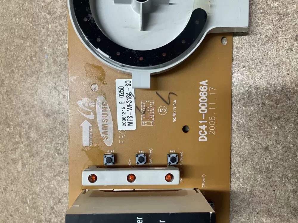 Samsung DC41-00066A Washer Control Board AZ17947 | KMV167