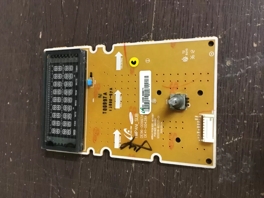 Samsung DE96-00997A Microwave Control Board Display