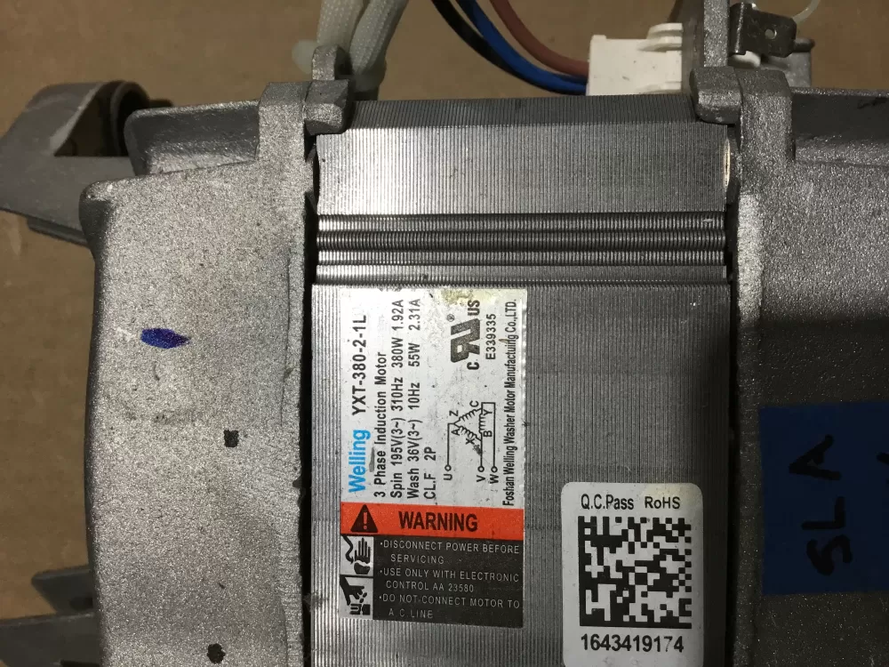 Electrolux Frigidaire Welling Washer Motor YXT-380-2-1L AZ91966 | SL94