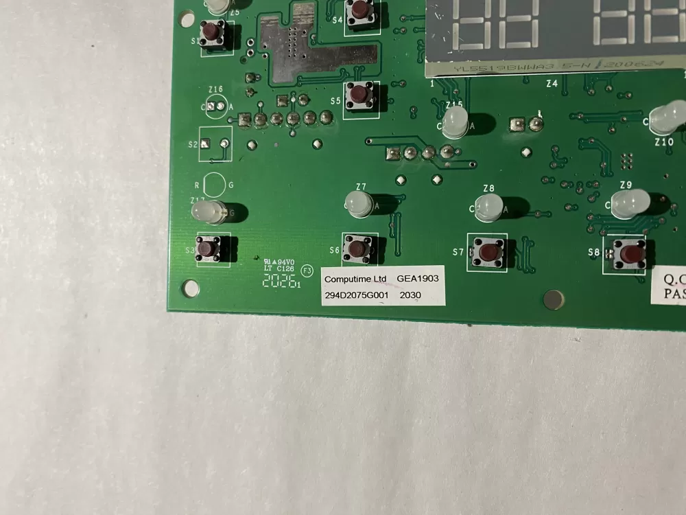 GE 294D2075G001 Refrigerator Control Board Fast Yr AZ193282 | BK2149