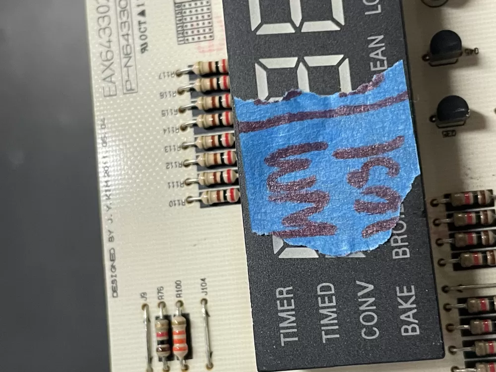 LG EBR73815106 Range Oven Main Control Display Board AZ19201 | WM1031