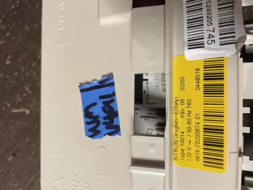 Whirlpool Kenmore 461970200674-01 Washer Control Board AZ56678 | Wmv491