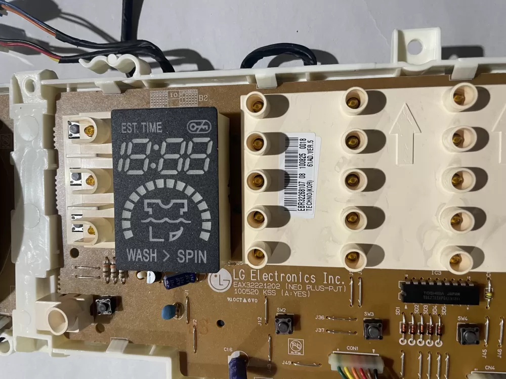 LG EBR32268107 Washer User Interface Display Control Board AZ206573 | KMV886