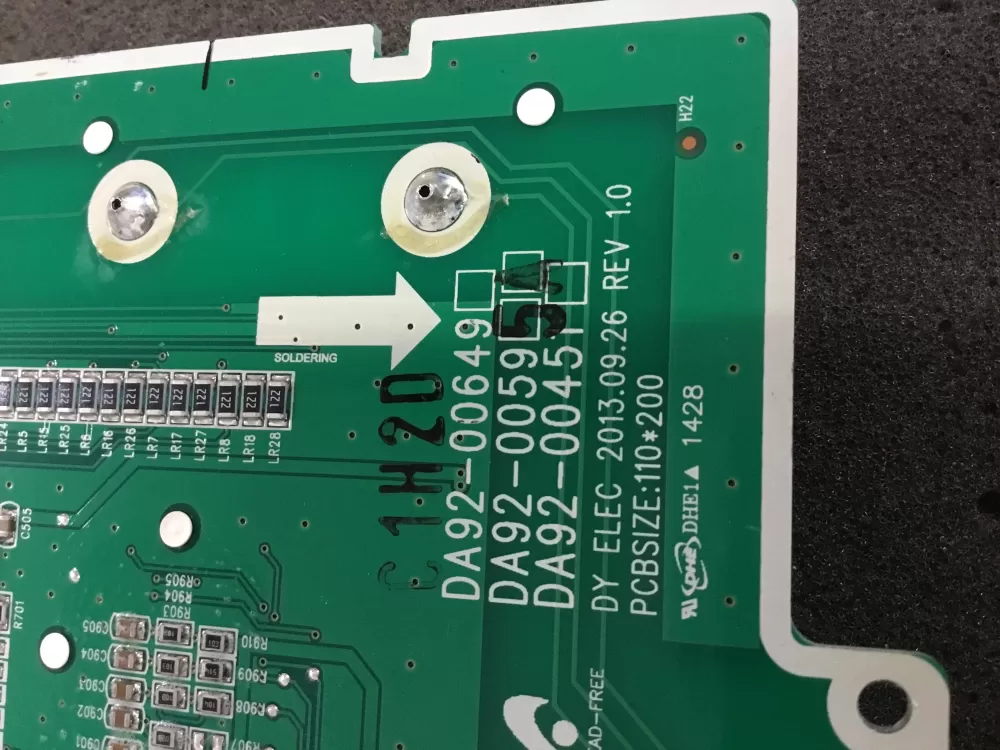 Samsung DA92 00595A Refrigerator Control Board Dispenser AZ89724 | NR1102
