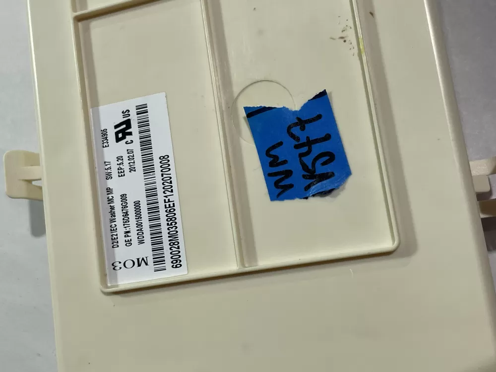 GE 175D6476G009 Washer Control Board AZ167409 | Wmv547