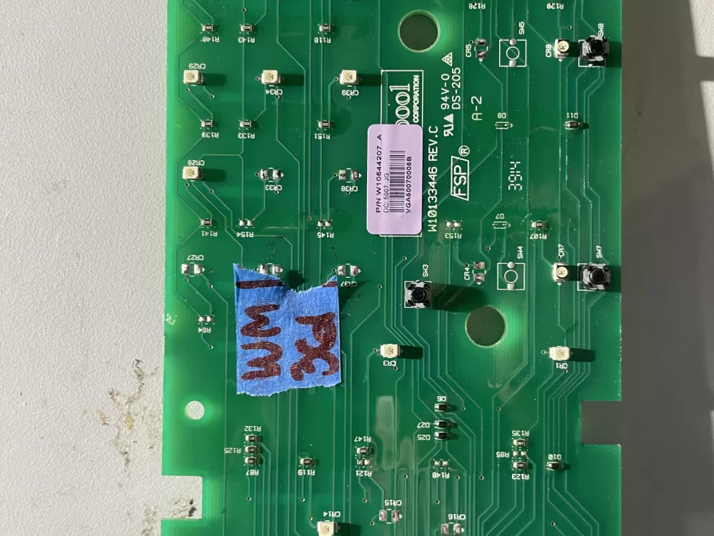 Whirlpool W10544207 Washer Board Control AZ40040 | Wm361