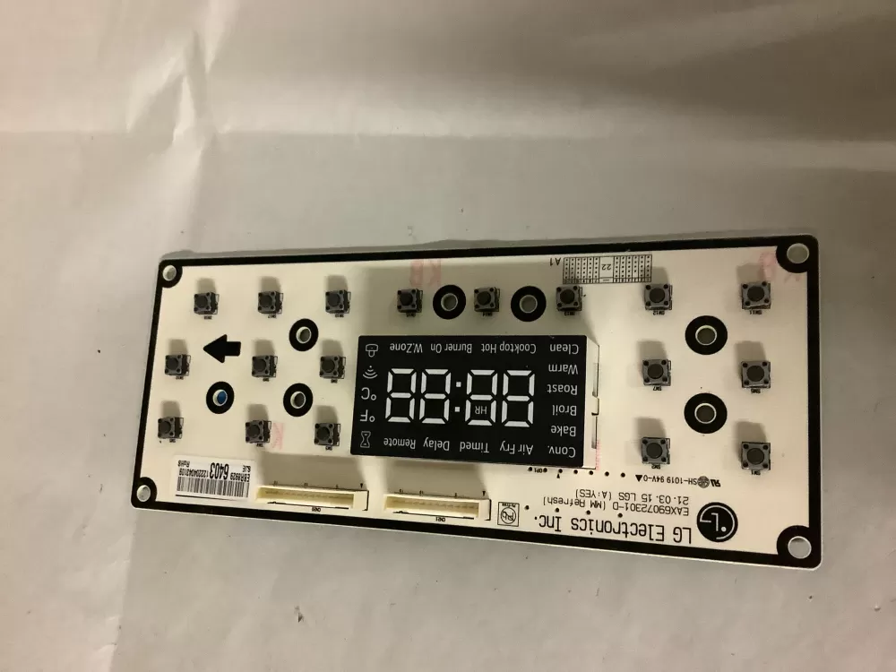 LG EBR89296403 Oven Range UI Display Control Board AZ208398 | ZC902