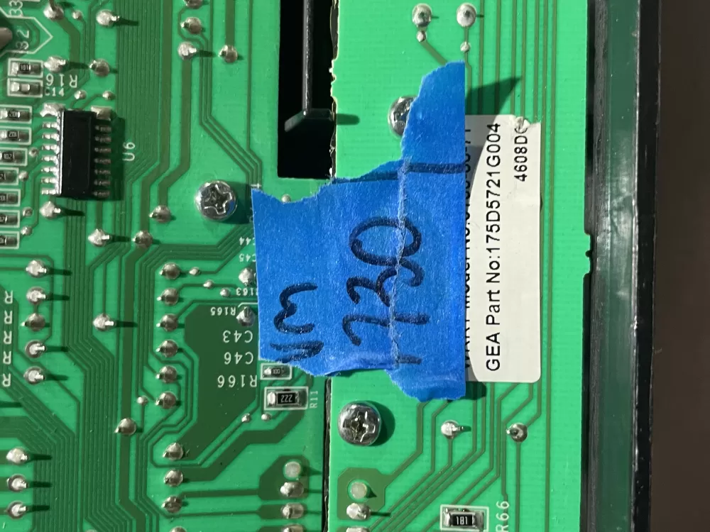 GE 175D5721G004 WH12X10387 Washer Control Board Interface AZ138400 | Wmv730