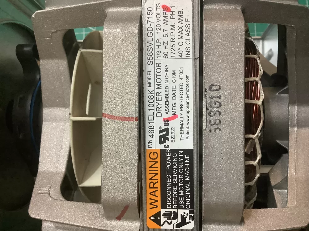 4681EL1008K LG Dryer Drive Motor