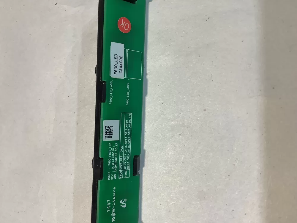 Samsung Dishwasher Display Module DD92-00038A AZ147127 | BG2474
