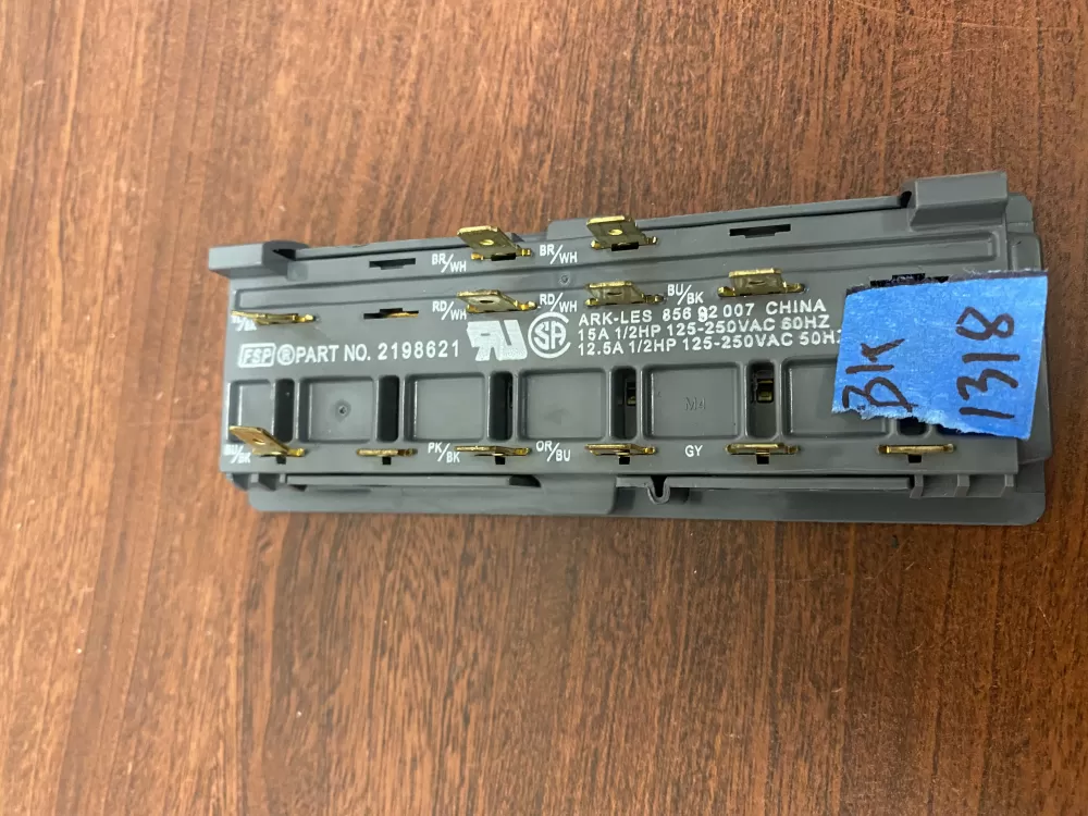 Whirlpool Maytag 2198621 Refrigerator Control Board Dispenser AZ38677 | BK1318