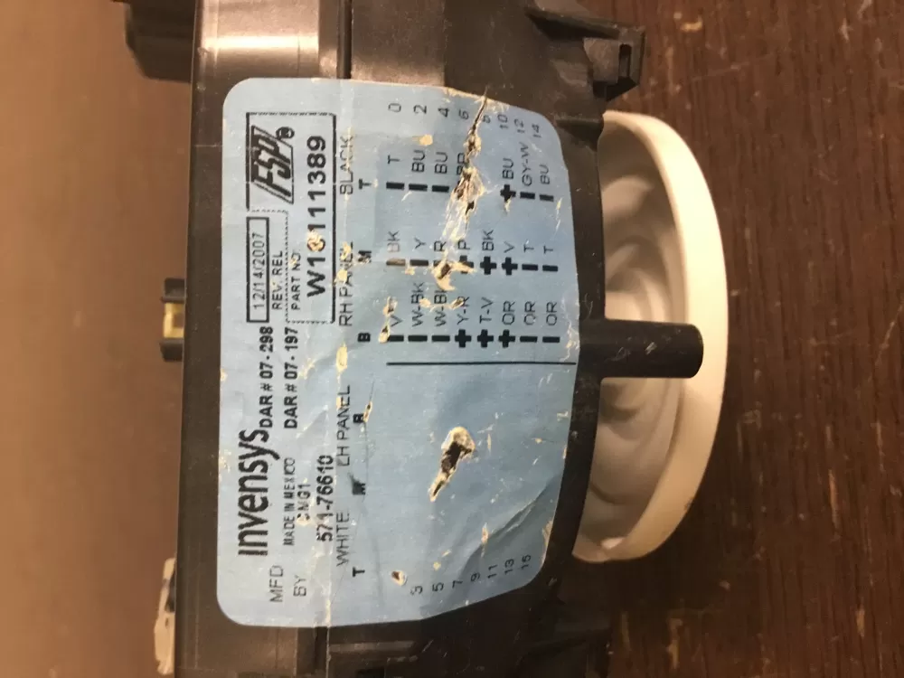 Whirlpool Maytag W10111389 WPW10111389 Washer Timer AZ19168 | NR61
