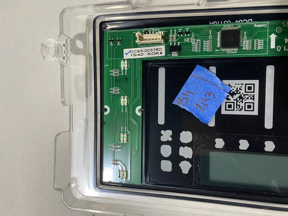Samsung DC92-01607J DC94-06643A Dryer UI Control Board  AZ140894 | BK2143