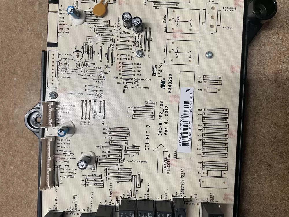 GE Washer WH12X10561 237D1395G024 237D1060G024 Main Board AZ19442 | KMV158