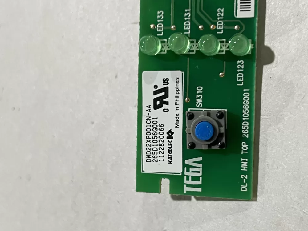 GE 265D1056G001 Dishwasher Control Board Interface User AZ184681 | Wm256