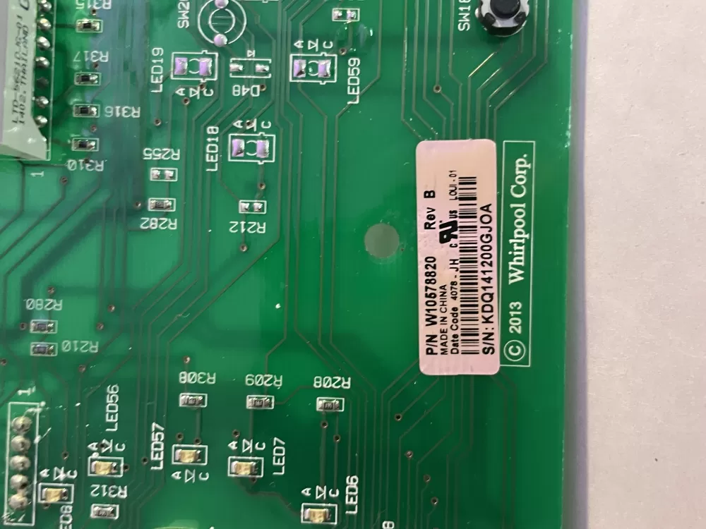 Whirlpool W10578820 W10578819 Dryer Control Board AZ195746 | Wm991