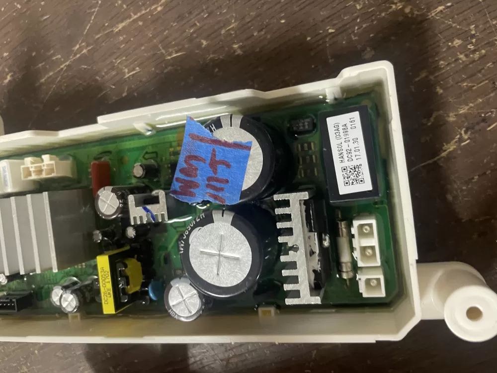 Samsung DC92 01998A Washer Control Board AZ45025 | Wmv115