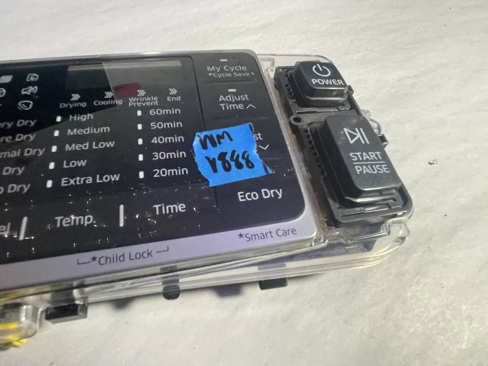 Samsung DC92-01607S DC94-06668A Dryer UI Control Board AZ196892 | Wmv888
