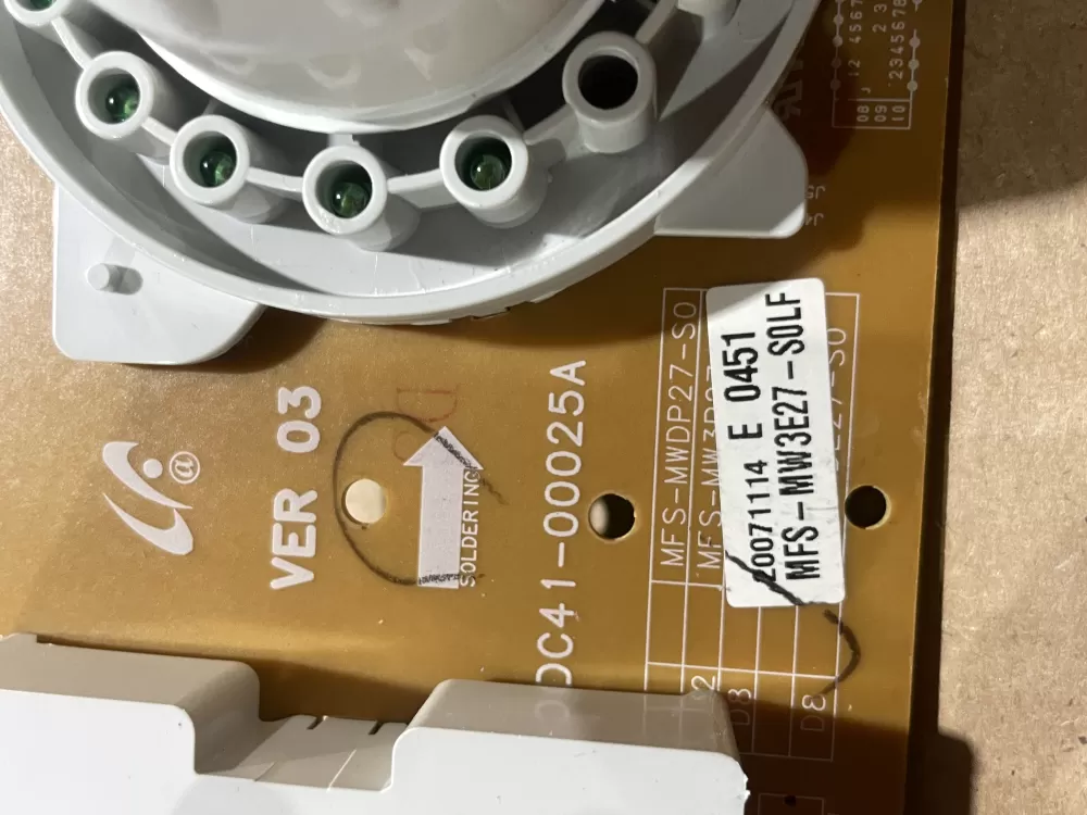 Samsung DC92-00124A MFS-MW3E27-S0LF Washer Control Board AZ71513 | Wm1889