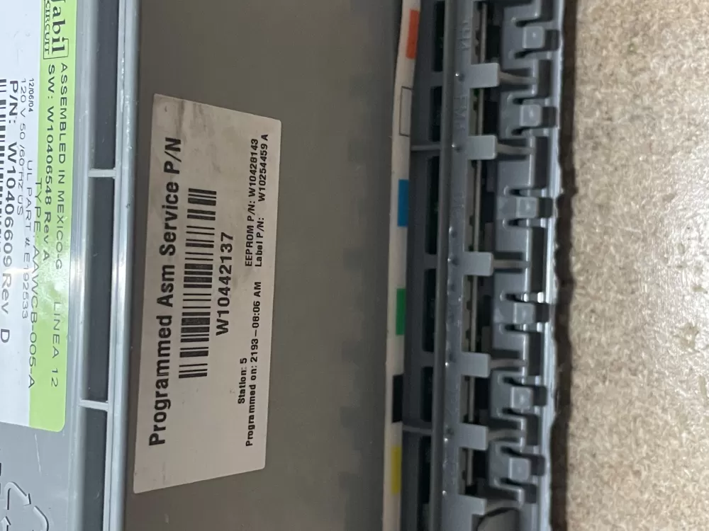 Whirlpool Amana W10406609 Washer Control Board AZ22900 | KMV102