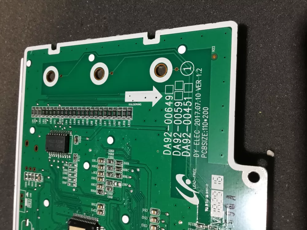 Samsung DA92 00649A Refrigerator Control Board Dispenser AZ80698 | NR1071