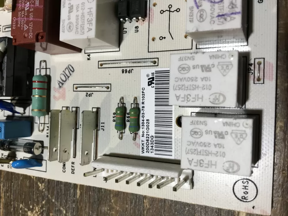 GE 200D6221G028 EBX1110P002 Refrigerator Control Board AZ61058 | NR2013