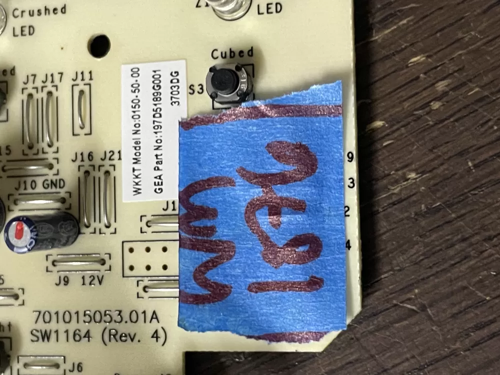 GE 197D5189G001 Refrigerator Control Board AZ51746 | Wm1876