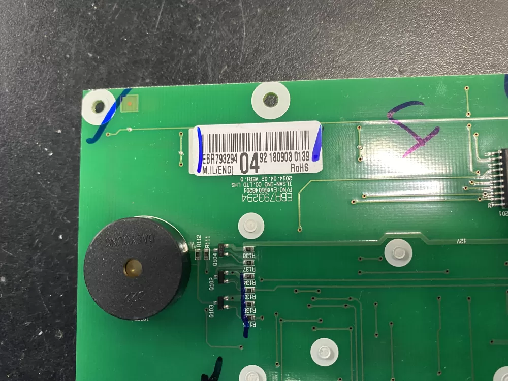 Whirlpool EBR79329404 Refrigerator Control Board Dispenser AZ11779 | BK637