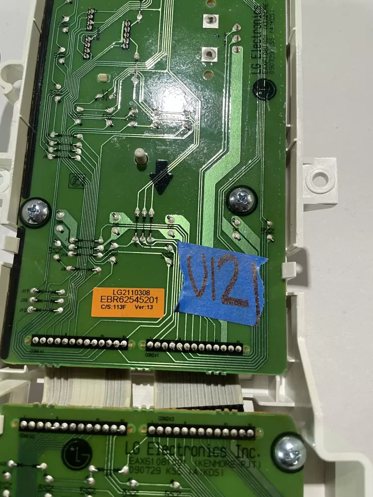 Kenmore LG Whirlpool EBR6254201 Washer Control Board AZ187140 | KMV12