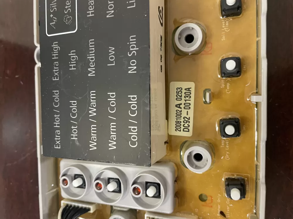 Samsung DC92-00130A DC92-00125A Washer UI Control Board AZ36607 | KMV295