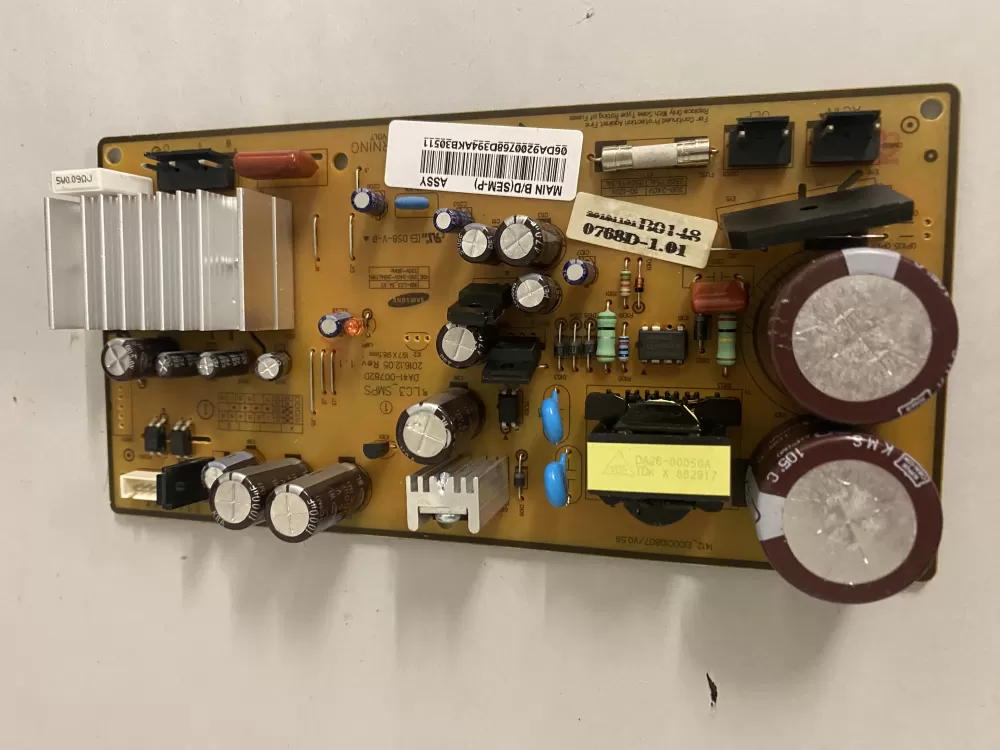Samsung DA92-00768D Refrigerator Control Board Inverter