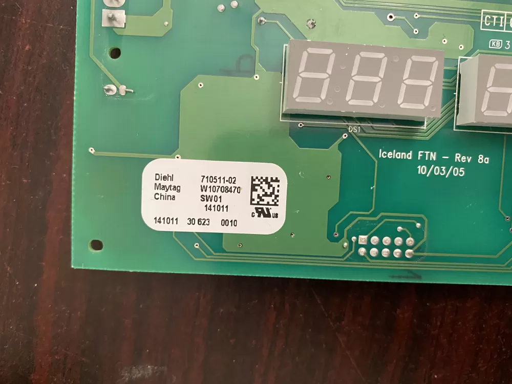 Maytag W10799818 PS11722906 Refrigerator Control Board Dispenser AZ37105 | BK370