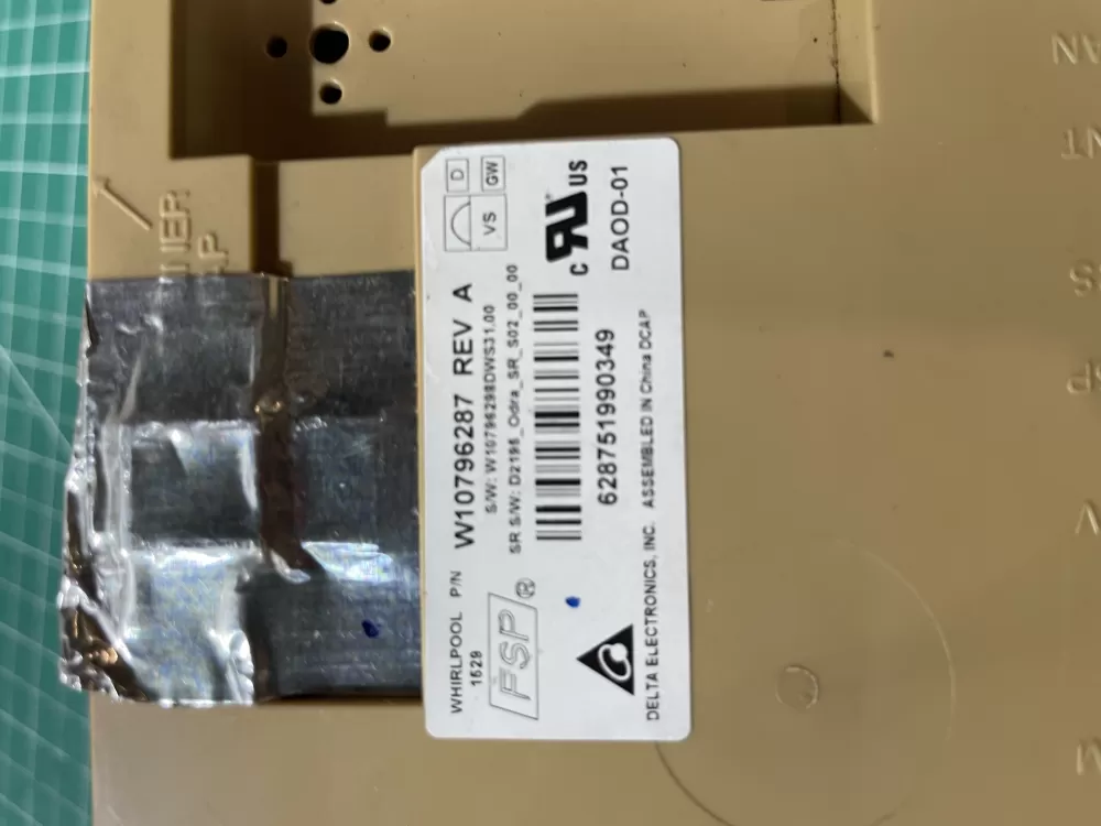 KitchenAid W10707999 W10796287 Dishwasher Control Board AZ193370 | Wm494