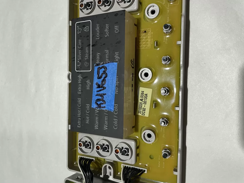 Samsung DC92-00130A DC92-00125A Washer UI Control Board AZ124302 | KMV653