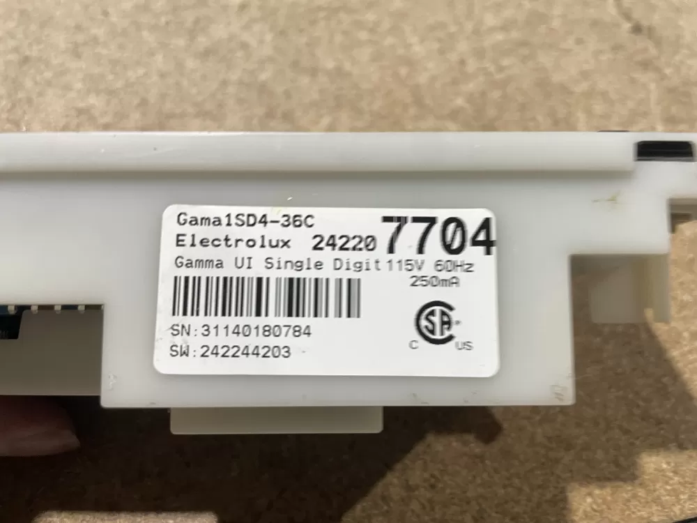 Frigidaire A01078804 242207704 Refrigerator UI Control Board AZ75684 | Wm1087