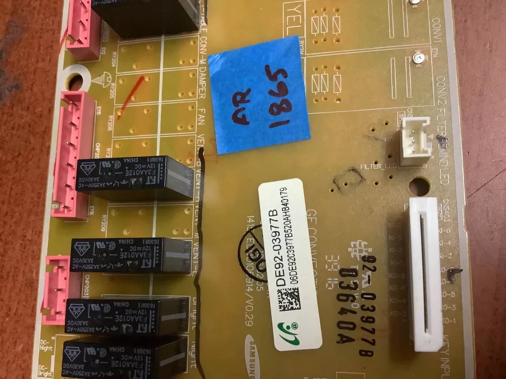 GE WB27X30632 WB27X26794 DE92-03977B Microwave Control Board AZ195667 | AR1865