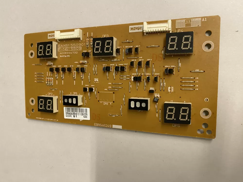 EBR64624901 LG Range Power Control Board Display