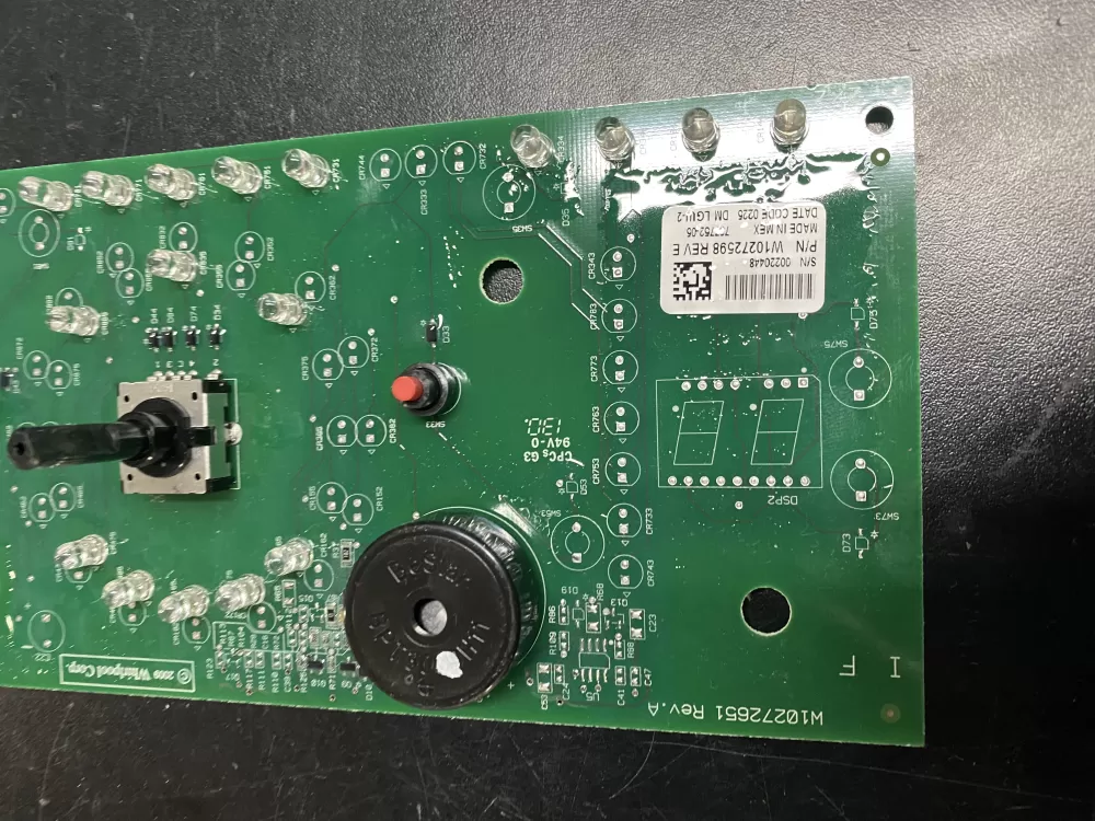 Whirlpool W10272598 Dryer Control Board