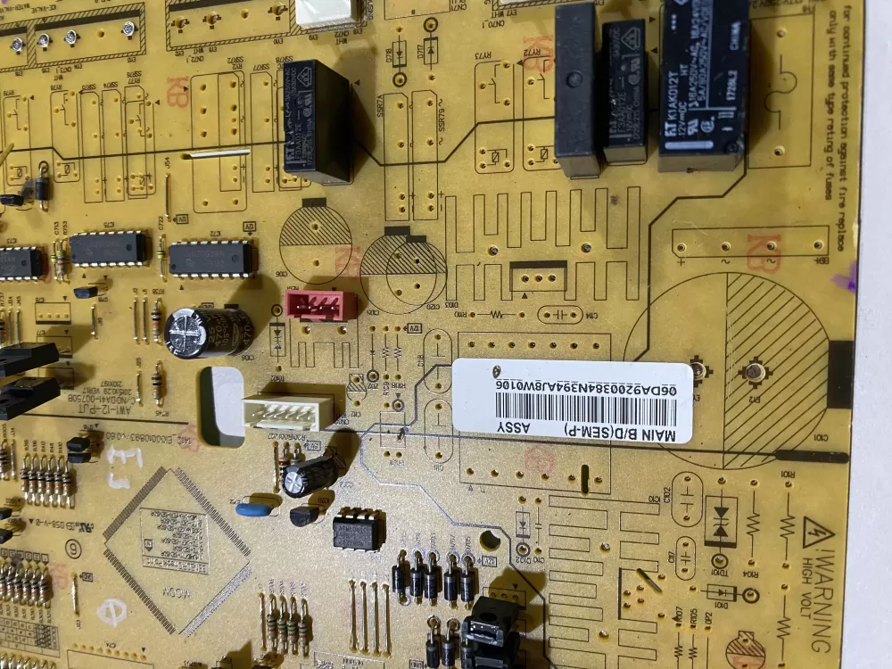 Samsung DA92 00384N Refrigerator Control Board AZ141690 | BK2313