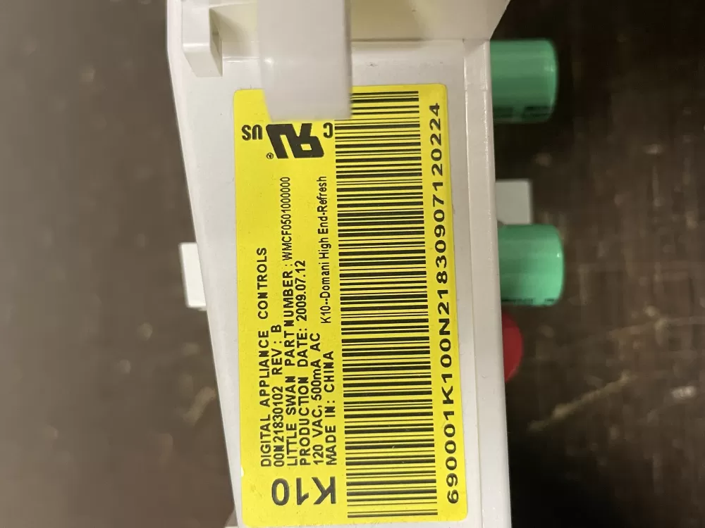 GE WH12X10355 00N21830102 WMCK0501000000 Washer Control Board AZ50817 | Wmv462