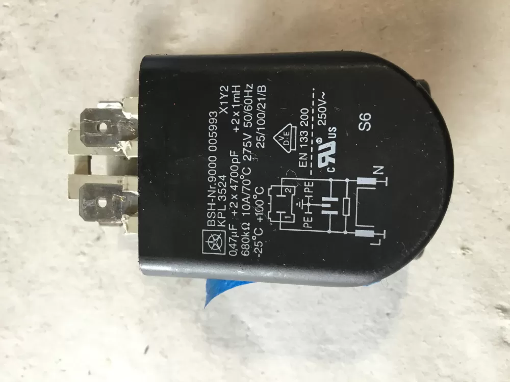 BOSCH  9000005993 Washing Machine AC Noise Filter