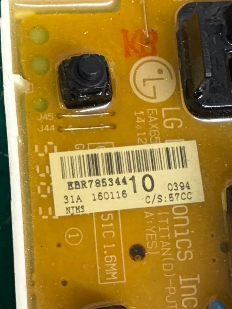 EBR78534406 LG Washer Display Power Control Board