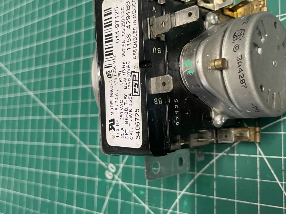 Whirlpool Maytag Amana AP6008573 3406725 WP3406725 Dryer Timer AZ203935 | Wm2173
