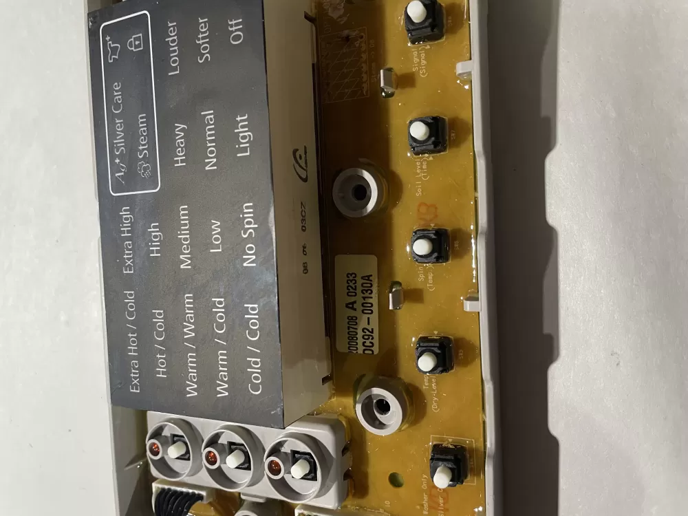 Samsung DC92-00130A DC92-00125A Washer UI Control Board AZ198194 | KMV850