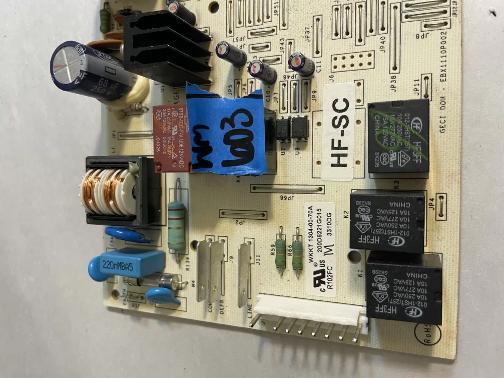 GE 200D6221G028 EBX1110P002 Refrigerator Control Board AZ194421 | Wm603