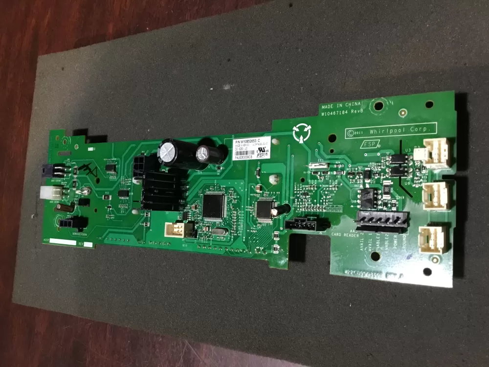 Whirlpool W10852653 Washer Control Board LCD Display Interface AZ88392 | NR1150