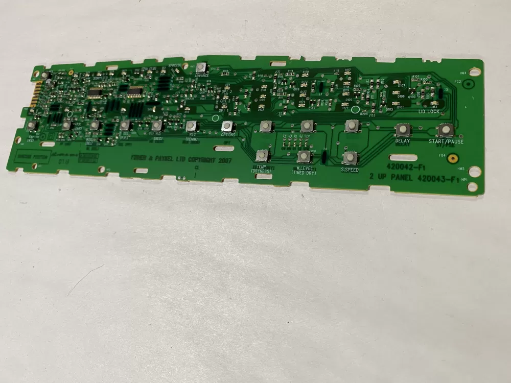 Fisher & Paykel 421098 Washer Keyboard Control Board AZ161996 | BK272