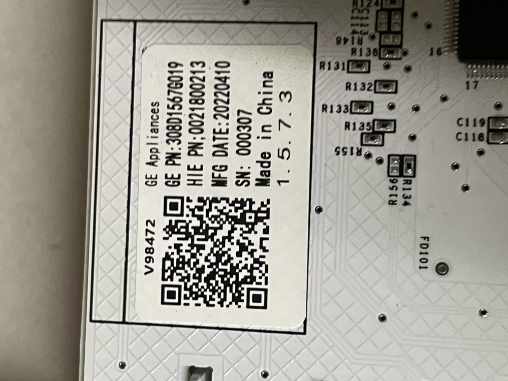 GE 308D1567G019 WH22X34919 AP7194382 Washer Control Board Panel AZ47338 | Wm654