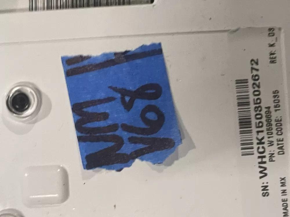 Whirlpool W10596694 W10870765 W11175821 Washer Control Panel AZ27182 | WMV68